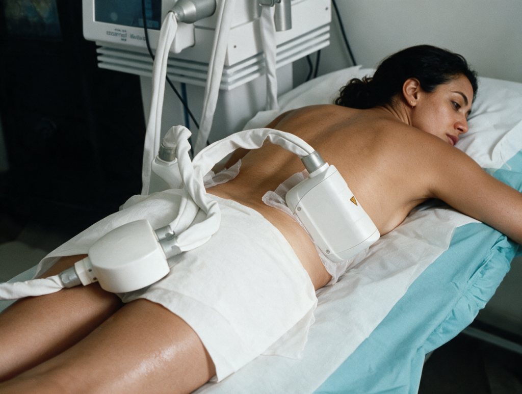 trattamento criolipolisi in studio per adipe localizzato a due manipoli - Dott.ssa Flaminia Crisciotti Medico Geriatra e Medicina Estetica